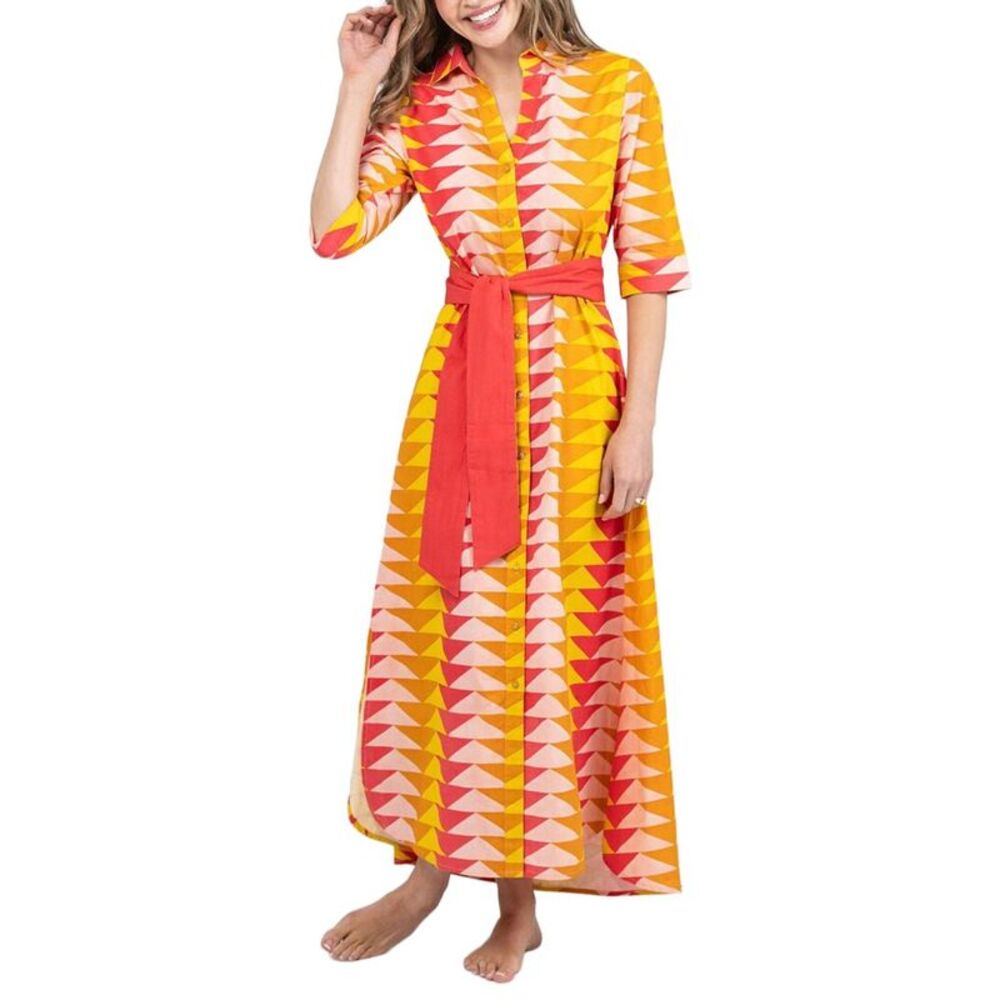 Beau & Ro Womens  Eloise Dress, Yellow